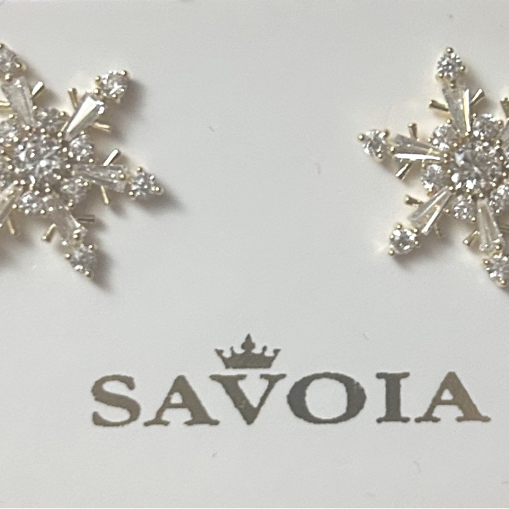 Silver Snowflake Earrings